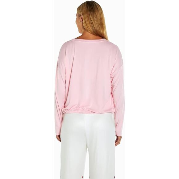 Wildfox NWT Women's Pink Wake Up Prosecco Pajama Top Size XL - Picture 6 of 6